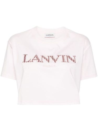 T-shirt en coton à logo brodé - Lanvin - Modalova