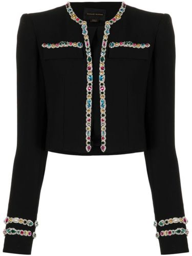 Veste crop à ornements en cristal - Zuhair Murad - Modalova