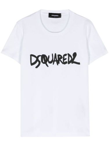 T-shirt en coton à logo imprimé - DSQUARED2 - Modalova