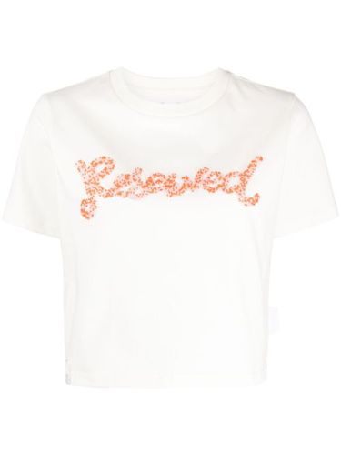 Izzue t-shirt crop Reserved - Blanc - izzue - Modalova