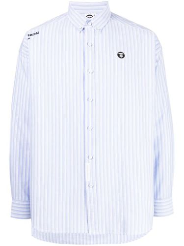 Chemise rayée à logo brodé - AAPE BY *A BATHING APE® - Modalova