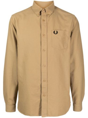 Chemise en coton à logo brodé - Fred Perry - Modalova