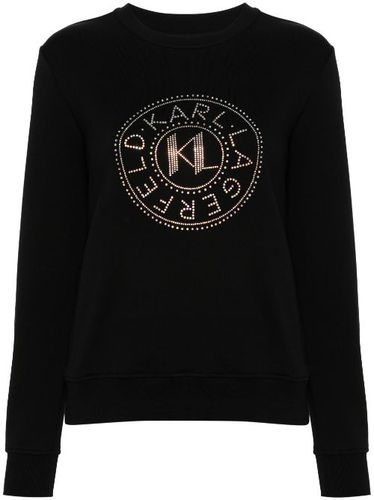 Sweat à logo strassé - Karl Lagerfeld - Modalova