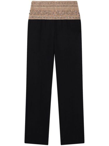 Pantalon en laine à ornements en cristal - Stella McCartney - Modalova