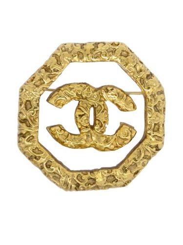 Broche à logo CC (1993) - CHANEL Pre-Owned - Modalova