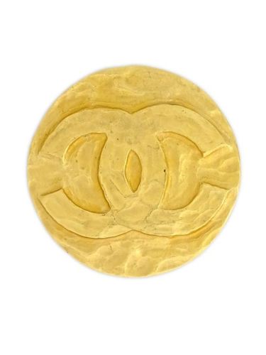 Broche à logo CC embossé (1994) - CHANEL Pre-Owned - Modalova