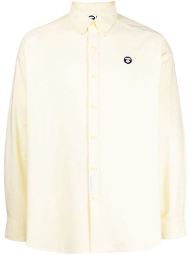 Chemise en coton à patch logo - AAPE BY *A BATHING APE® - Modalova