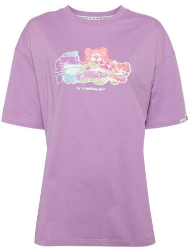 T-shirt en coton à imprimé graphique - AAPE BY *A BATHING APE® - Modalova