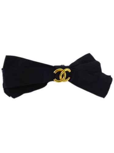 Barrette Bow à logo - CHANEL Pre-Owned - Modalova