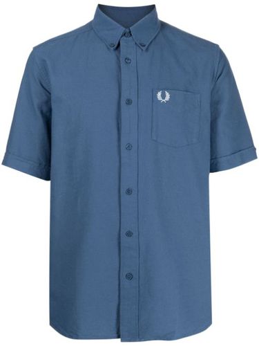 Chemise en coton à logo brodé - Fred Perry - Modalova