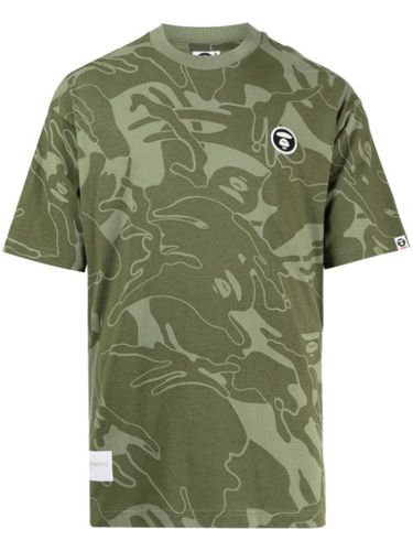 T-shirt en coton à imprimé camouflage - AAPE BY *A BATHING APE® - Modalova