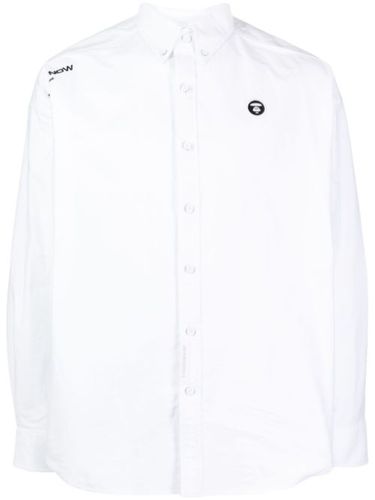 Chemise en coton à logo brodé - AAPE BY *A BATHING APE® - Modalova