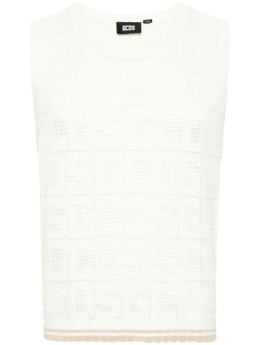 Pull sans manches à motif monogrammé - GCDS - Modalova