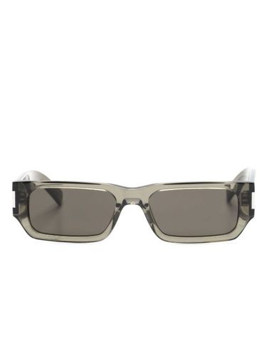 Lunettes de soleil à monture rectangulaire - Saint Laurent Eyewear - Modalova