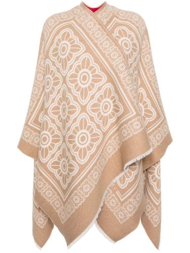 Poncho réversible à imprimé Tiles - La DoubleJ - Modalova