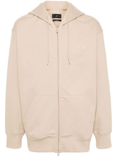 Hoodie zippé à logo imprimé - Y-3 - Modalova