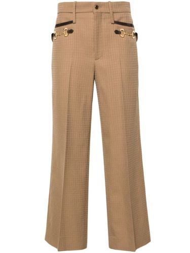 Pantalon de tailleur à détail de mors - Gucci - Modalova