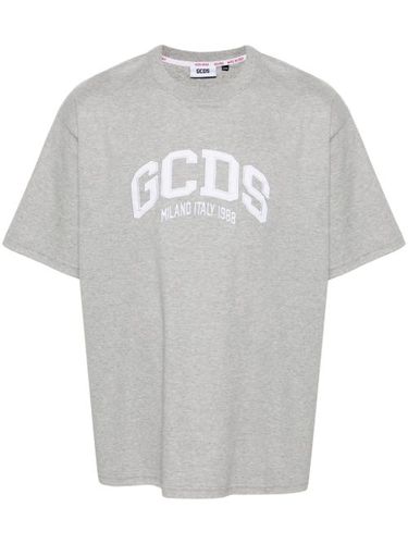 T-shirt en coton à patch logo - GCDS - Modalova