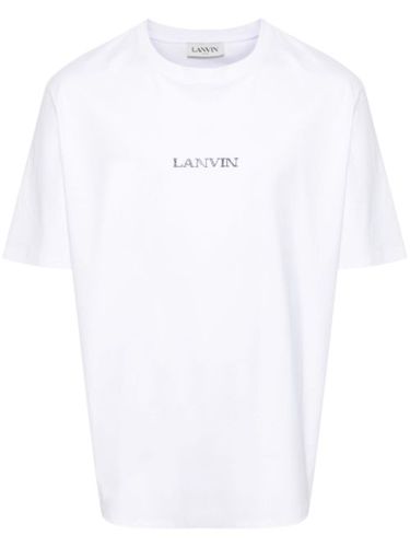 T-shirt en coton à logo brodé - Lanvin - Modalova