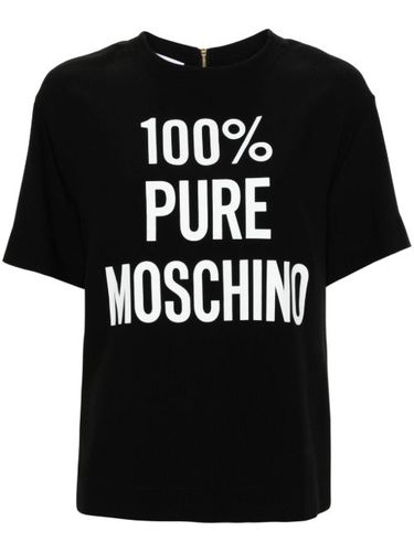 T-shirt à slogan imprimé - Moschino - Modalova