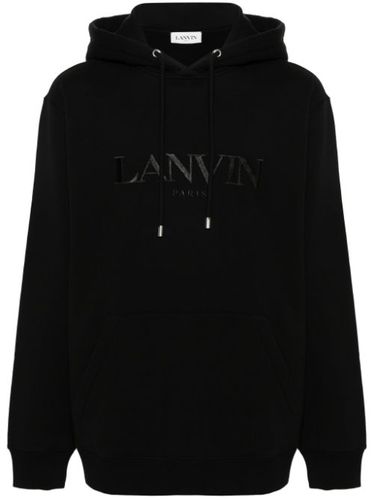 Hoodie en coton à logo brodé - Lanvin - Modalova