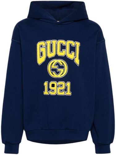 Gucci hoodie à logo GG - Bleu - Gucci - Modalova