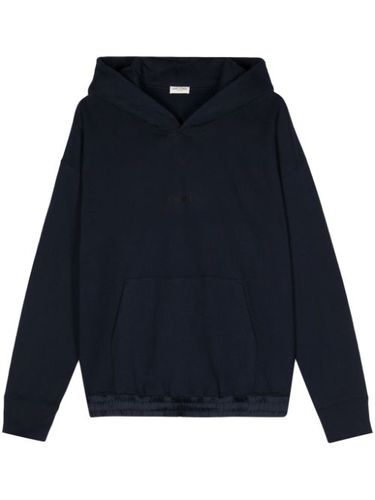 Hoodie en coton à logo brodé - Saint Laurent - Modalova