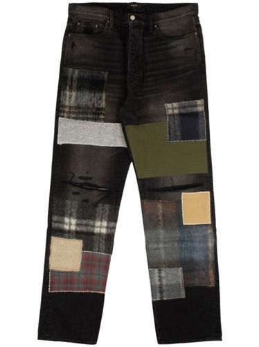 Jean droit à design patchwork - AMIRI - Modalova