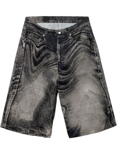 Short en jean à imprimé abstrait - CamperLab - Modalova