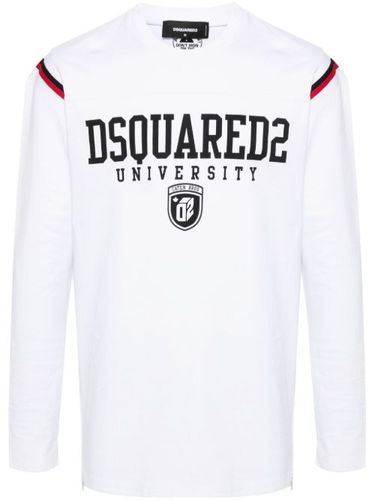 T-shirt à détails rayés - DSQUARED2 - Modalova