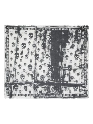 Foulard imprimée à bords francs - Alexander McQueen - Modalova