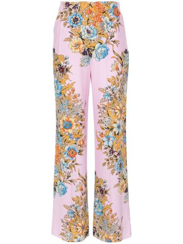 Pantalon droit à fleurs - ETRO - Modalova