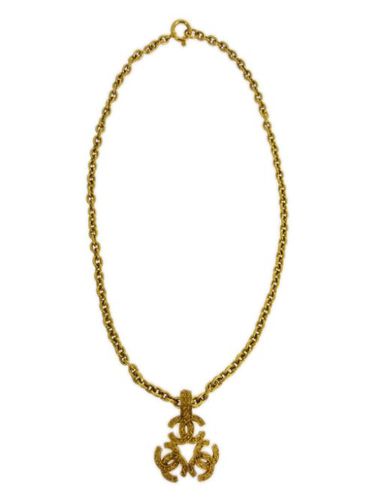 Collier à pendentif Triple CC (1994) - CHANEL Pre-Owned - Modalova