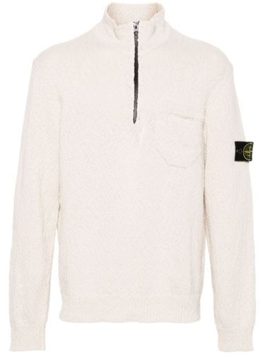 Pull nervuré à patch logo - Stone Island - Modalova