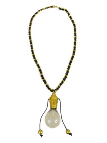 Collier Light Bulb plaqué or (1994) - CHANEL Pre-Owned - Modalova