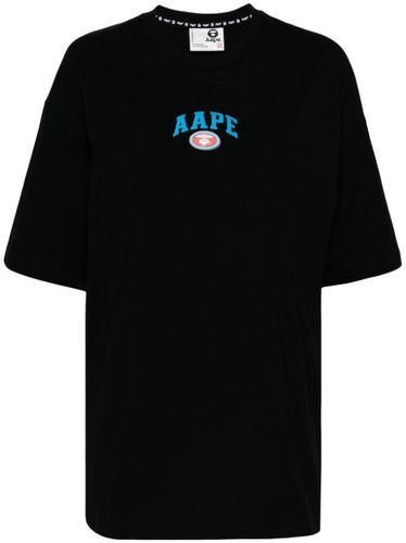 T-shirt en coton à logo imprimé - AAPE BY *A BATHING APE® - Modalova