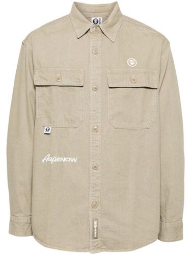 Veste en jean à logo appliqué - AAPE BY *A BATHING APE® - Modalova