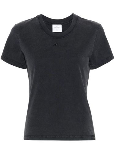T-shirt en coton à logo brodé - Courrèges - Modalova