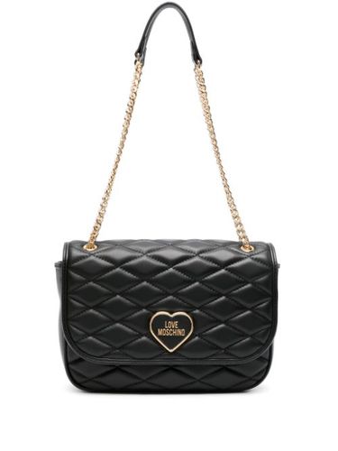 Sac porté épaule matelassé à logo - Love Moschino - Modalova