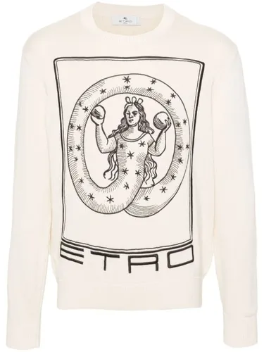 T-shirt en coton à broderies - ETRO - Modalova