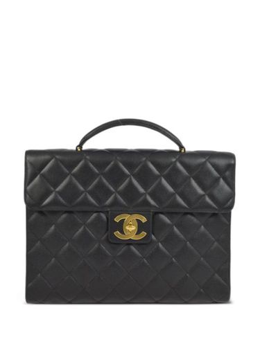 Sac à main matelassé à loquet CC (1992) - CHANEL Pre-Owned - Modalova