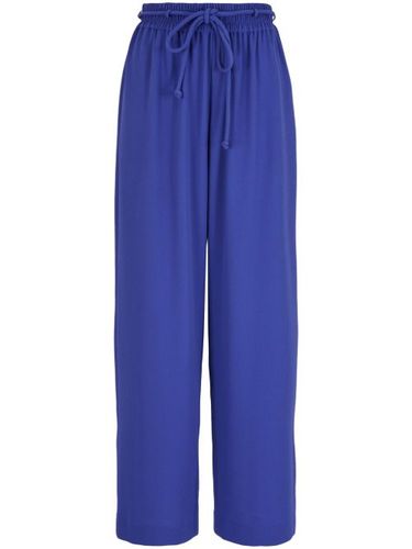 Pantalon droit à taille élastiquée - Emporio Armani - Modalova