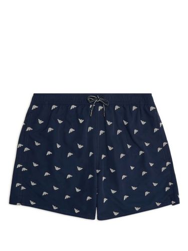 Short de bain à logo brodé - Emporio Armani - Modalova
