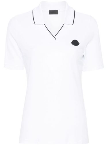 Polo à logo appliqué - Moncler - Modalova