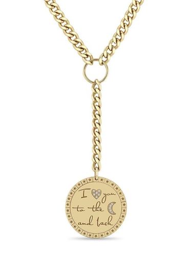 Collier Love You To the Moon & Back en 14ct - Zoë Chicco - Modalova