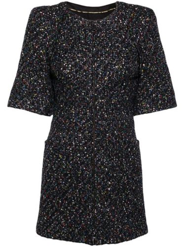 Robe courte ornée de sequins à manches évasées - CHANEL Pre-Owned - Modalova