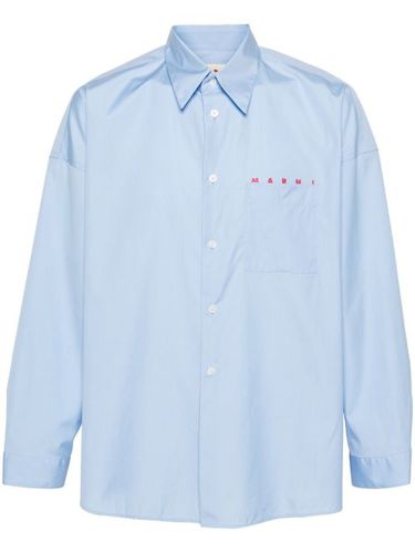 Chemise en coton à logo imprimé - Marni - Modalova