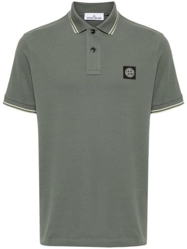 Chemise en coton à patch logo - Stone Island - Modalova