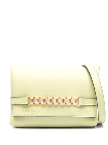 Mini sac à bandoulière Chain en cuir - Victoria Beckham - Modalova