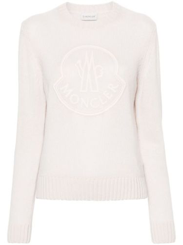 Moncler pull à logo brodé - Rose - Moncler - Modalova